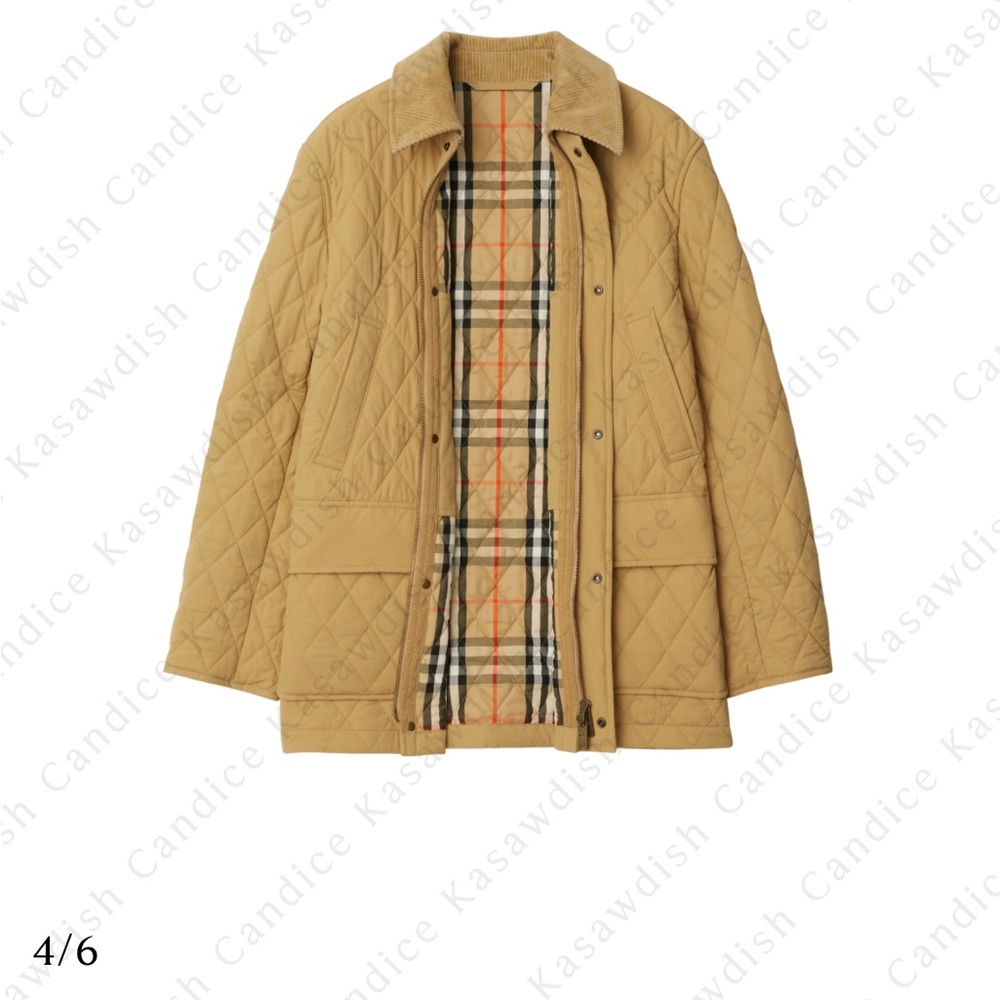 Burberry Tan Quilted Jacket